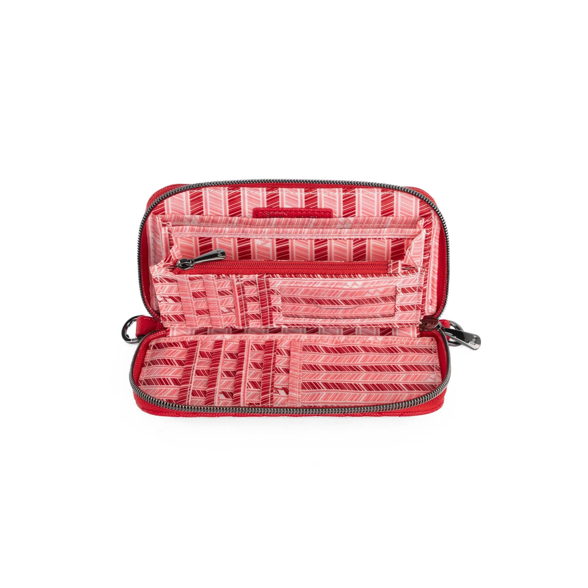 Whirly Matte Luxe VL RFID Wristlet Wallet - RUBY RED - WhirlyML_RubyRed_05